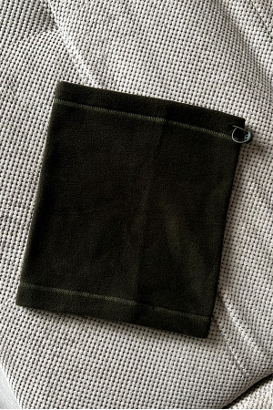 Мужской флисовый баф зимний оливковый