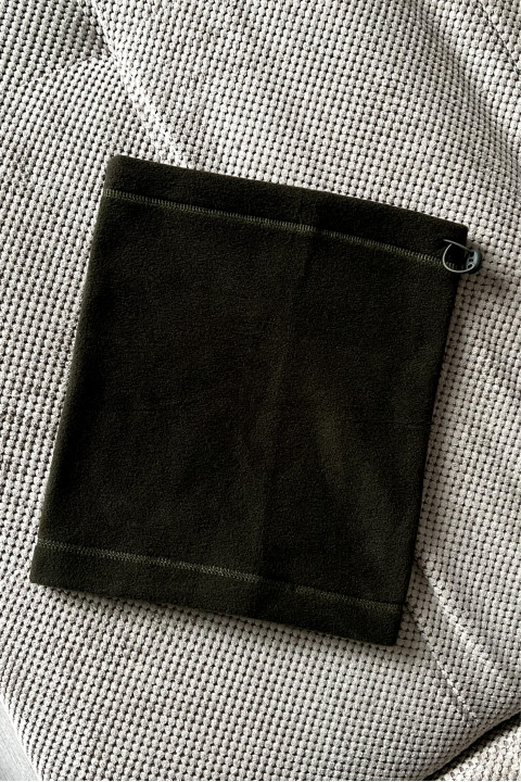 Мужской флисовый баф зимний оливковый