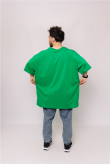 Мужская Зеленая футболка Большого размера батал