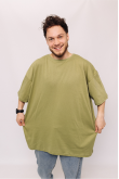 Мужская Светло-оливковая футболка Большого размера батал