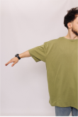 Мужская Светло-оливковая футболка Большого размера батал
