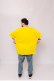 Мужская Желтого футболка Большого размера батал 