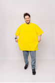 Мужская Желтого футболка Большого размера батал 