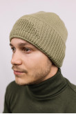 Мужская шапка-балаклава 2в1 Светлая Олива утепленная на флисе зимняя для военных