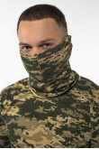 Мужская летняя балаклава камуфляж пиксель ЗСУ, трикотажная, военная балаклава