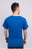 Чоловіча Яскрава Синя футболка Електрик 100% бавовна трикотажна