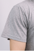 Мужская Светло-Серая футболка Меланж натуральная трикотажная базовая