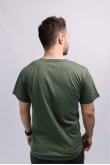 Мужская футболка Олива из хлопка натуральная трикотажная