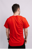 Чоловіча Червона футболка бавовна натуральна