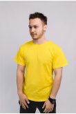 Чоловіча Жовта футболка натуральна бавовна
