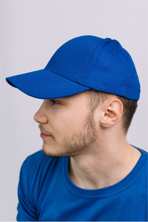 Мужская Яркая Синяя кепка бейсболка на лето Электрик