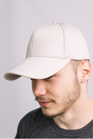 Мужская Светлая Молочная бейсболка летняя
