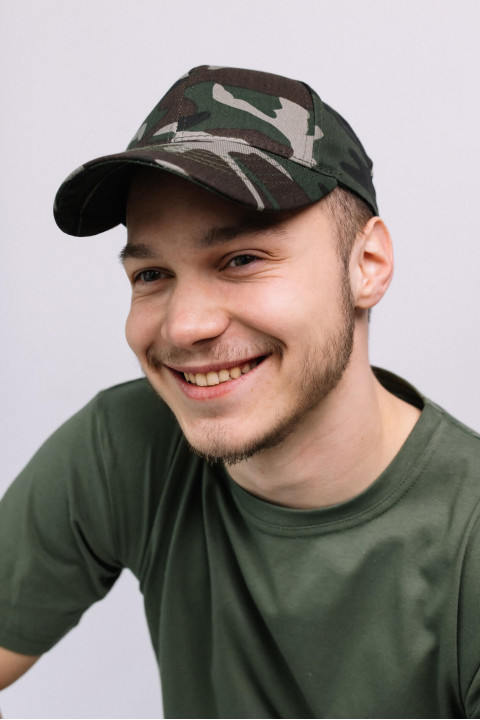 Мужская кепка Мультикам Военная бейсболка на лето