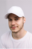 Мужская Белая кепка бейсболка летняя