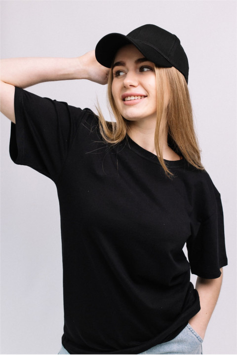 Женская Черная кепка бейсболка на лето