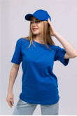 Женская Яркая Синяя кепка бейсболка на лето Электрик