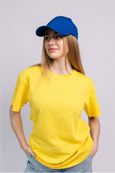 Женская Яркая Синяя кепка бейсболка на лето Электрик