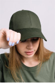Женская Оливковая Хаки бейсболка кепка на лето