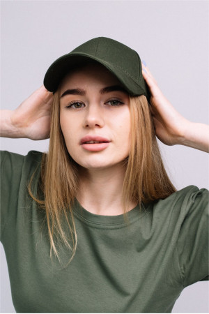 Женская Оливковая Хаки бейсболка кепка на лето