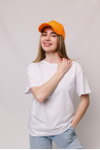 Женская Оранжевая кепка бейсболка на лето