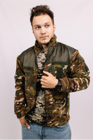 Мужская флисовая кофта Мультикам для военных ВСУ