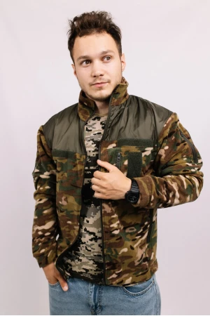 Мужская флисовая кофта Мультикам для военных ВСУ