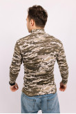 Мужской гольф Камуфляж Пиксель с горловиной со стойкой и отворотом форма ВСУ