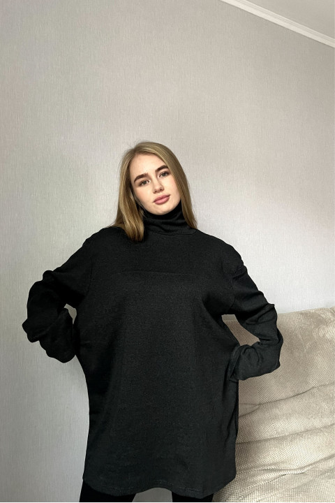 Женский Черный гольф супер большого размера Батал