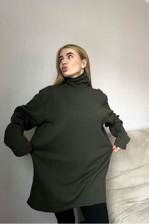 Женский Оливковый гольф большого размера Батал 