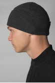 Мужская зимняя шапка темно-серая с отворотом