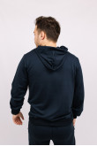Мужская Темно-синяя кофта Худи с капюшоном для мужчин