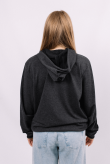 Женская Темно-серая кофта Худи с капюшоном
