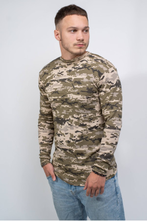 Мужская кофта лонгслив Камуфляж Пиксель для военнослужащих форма ВСУ