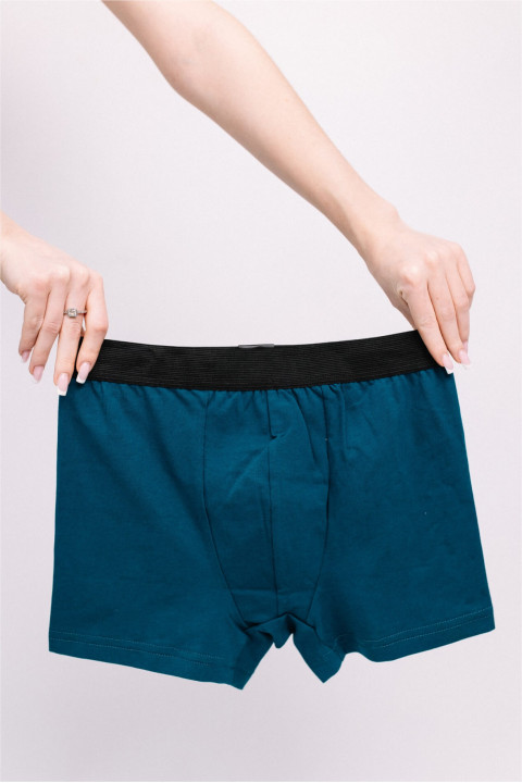 Мужские Бирюзовые трусы боксеры Меланж