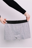 Мужские Светло-серые трусы боксеры Меланж