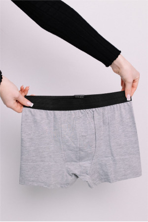 Мужские Светло-серые трусы боксеры Меланж