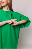 Женская Яркая Зеленая футболка Большого размера батал