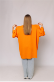Женская Оранжевая футболка Большого размера батал