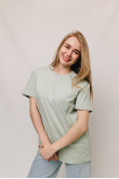 Женская Фисташковая футболка премиум 