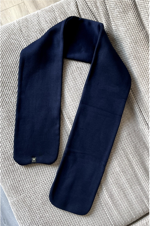 Чоловічий флісовий шарф темно-синього кольору