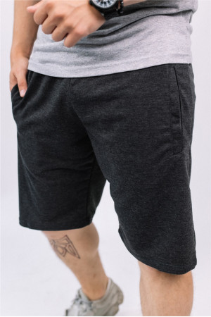 Мужские темно-серые трикотажные шорты антрацит