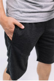 Мужские темно-серые трикотажные шорты антрацит