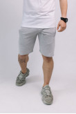 Мужские светло-серые трикотажные шорты меланж