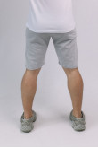 Мужские светло-серые трикотажные шорты меланж