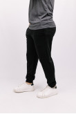 Мужские Черные спортивные трикотажные штаны 