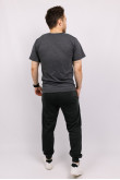 Мужские Темно-серые спортивные трикотажные штаны