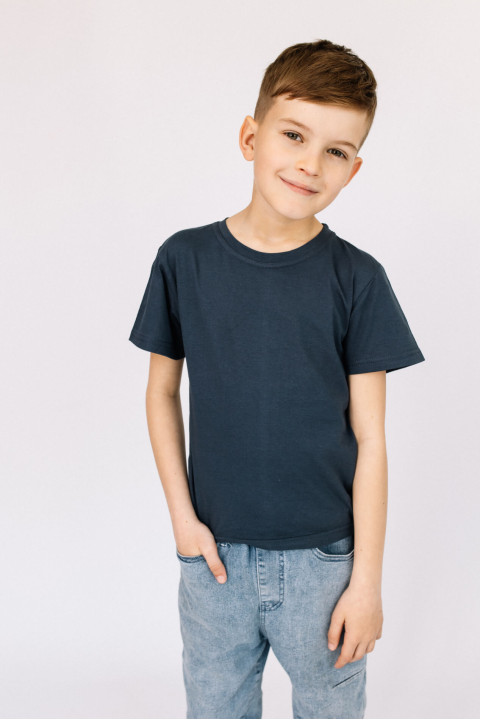Детская футболка Темно-серый Антрацит трикотажная для мальчика
