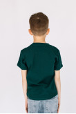 Детская Темно-зеленая футболка хб хлопок трикотажная для мальчика