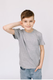 Детская Белая футболка 100% натуральная базовая без принта для мальчика