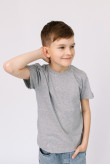 Детская Белая футболка 100% натуральная базовая без принта для мальчика